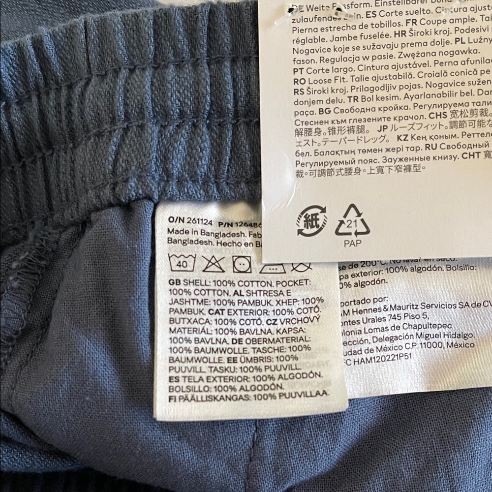 H&M  Boys Navy Casual Trousers - Picture 4 of 5